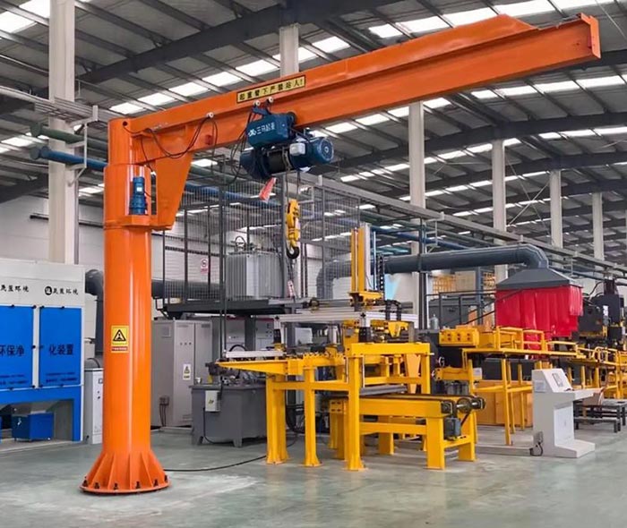 стоечный консольный кран