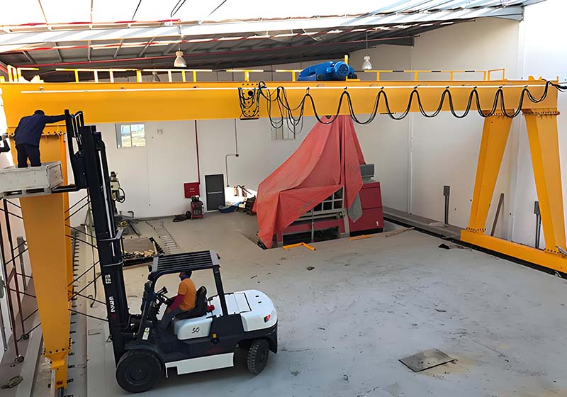 10т двойный балочный портальный кран для тайландской мастерской